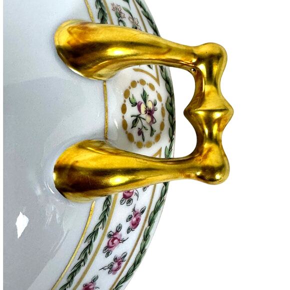 Haviland Limoges "Louveciennes" Round Soup Tureen 9.25" France-Pristine Mint! - Picture 11 of 13